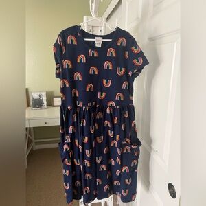 Hanna Andersson Rainbow Patterned Kids Dress